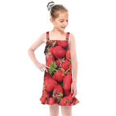 Strawberries Kids  Overall Dress