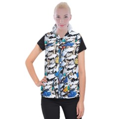 Art Fish Salmon Sydney Metal Women s Button Up Vest