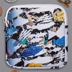 Art Fish Salmon Sydney Metal Mini Square Pouch by Pakrebo
