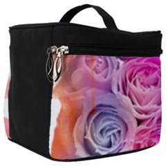 Rose Bouquet Flower Petal Floral Make Up Travel Bag (big) by Pakrebo