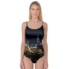 Night City Seoul Travel Korea Sky Camisole Leotard  by Pakrebo