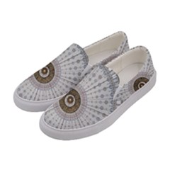 Cami Texture Pattern Architecture Women s Canvas Slip Ons