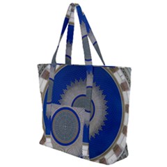 Vienna Central Cemetery Zip Up Canvas Bag by Nexatart