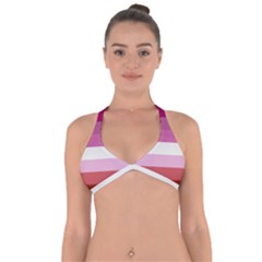 Lesbian Pride Flag Halter Neck Bikini Top by lgbtnation