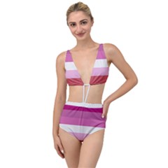 Lesbian Pride Flag Tied Up Two Piece Swimsuit by lgbtnation