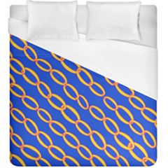 Blue Abstract Links Background Duvet Cover (king Size)