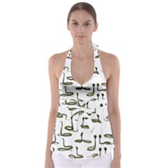 Snake Cobra Reptile Poisonous Babydoll Tankini Top