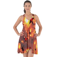 Star Radio Light Effects Magic Show Some Back Chiffon Dress by HermanTelo