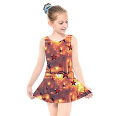 Star Radio Light Effects Magic Kids  Skater Dress Swimsuit by HermanTelo