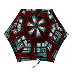 Abstract Color Background Form Mini Folding Umbrellas