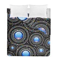 Abstract Glossy Blue Duvet Cover Double Side (full/ Double Size) by HermanTelo