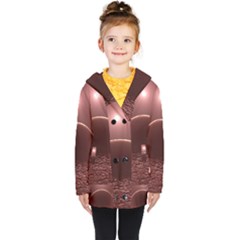 Alien Planet Exoplanet Ocean Kids  Double Breasted Button Coat