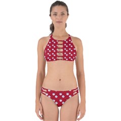 Lazy Bat One Red Pattern Perfectly Cut Out Bikini Set by snowwhitegirl