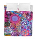 Red Flower Abstract  Duvet Cover Double Side (Full/ Double Size) View2