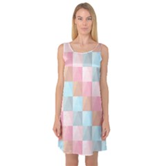 Background Pastel Sleeveless Satin Nightdress