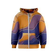 Autumn Waves Kids  Zipper Hoodie