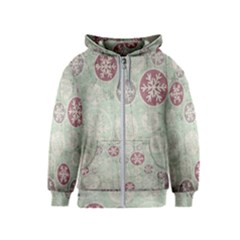 Background Christmas Vintage Old Kids  Zipper Hoodie