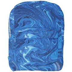 Blue Pattern Texture Art Full Print Backpack