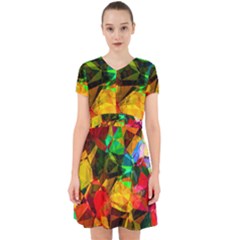 Color Abstract Polygon Adorable In Chiffon Dress by HermanTelo