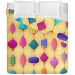 Colorful Background Stones Jewels Duvet Cover Double Side (california King Size)