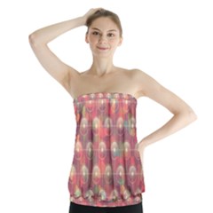 Colorful Background Abstract Strapless Top