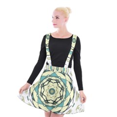 Circle Vector Background Abstract Suspender Skater Skirt