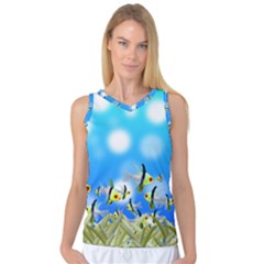 Fish Underwater Sea World Women s Basketball Tank Top