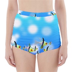 Fish Underwater Sea World High-waisted Bikini Bottoms by HermanTelo