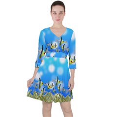 Fish Underwater Sea World Ruffle Dress by HermanTelo