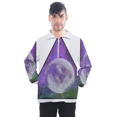 Form Triangle Moon Space Men s Half Zip Pullover by HermanTelo