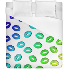 Kiss Mouth Lips Colors Duvet Cover (california King Size)