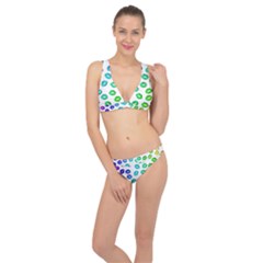 Kiss Mouth Lips Colors Classic Banded Bikini Set 