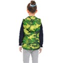 Marijuana Camouflage Cannabis Drug Kids  Hooded Puffer Vest View2