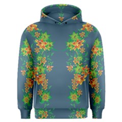 Many Garlands - Floral Design Men s Overhead Hoodie by WensdaiAmbrose