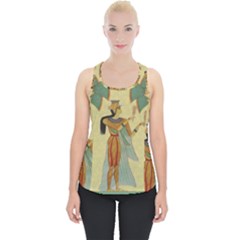 Egyptian Design Man Artifact Royal Piece Up Tank Top by Sapixe