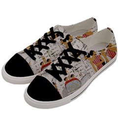 Egyptian Design Men Worker Slaves Men s Low Top Canvas Sneakers by Sapixe