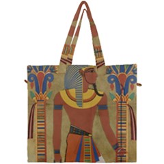 Egyptian Tutunkhamun Pharaoh Design Canvas Travel Bag by Sapixe