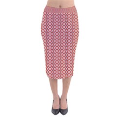 Pattern Star Backround Velvet Midi Pencil Skirt