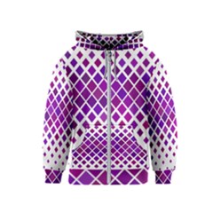 Pattern Square Purple Horizontal Kids  Zipper Hoodie by HermanTelo