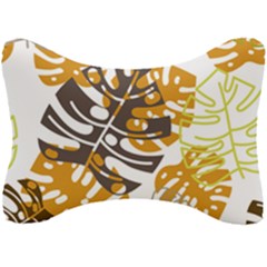 Pattern Leaves Seat Head Rest Cushion by HermanTelo