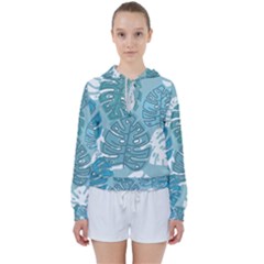 Pattern Leaves Banana Women s Tie Up Sweat