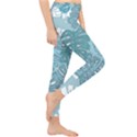 Pattern Leaves Banana Lightweight Velour Classic Yoga Leggings View4