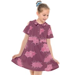 Plumelet Pen Ethnic Elegant Hippie Kids  Short Sleeve Shirt Dress