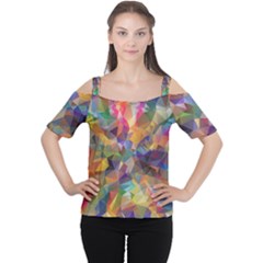 Polygon Wallpaper Cutout Shoulder Tee