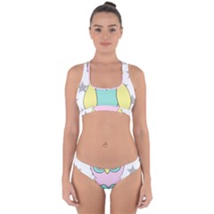 Sowa Child Owls Animals Cross Back Hipster Bikini Set