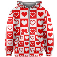 Background Card Checker Chequered Kids  Zipper Hoodie Without Drawstring by Sapixe