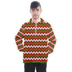 Christmas Paper Scrapbooking Pattern Men s Half Zip Pullover