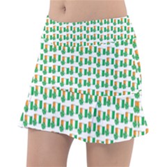 St-patricks Day Background Ireland Tennis Skirt