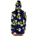 Textured Bee Long Sleeve Hooded T-shirt View2