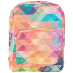 Texture Triangle Full Print Backpack